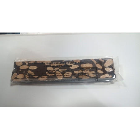Pure chocolate turron ingot 150g. Turrones Candela Espi