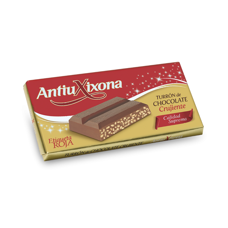 Turron Antiu Xixona chocolat croquant 250G