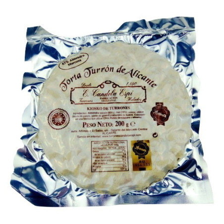 Torta Turron de Alicante 200 G. - Turrones y Dulces candela espí