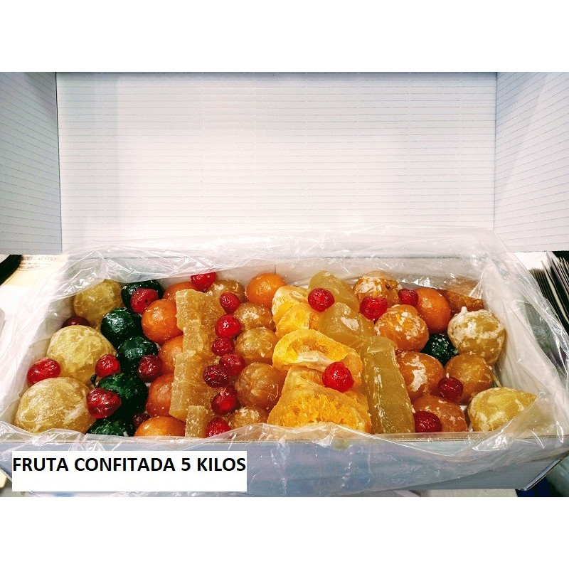 Caja fruta confitada 5 k.