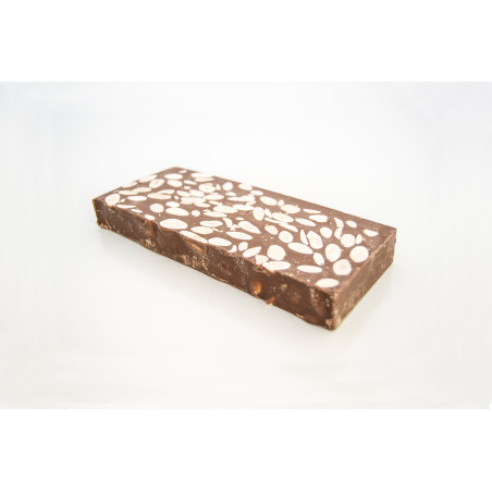 Turron de chocolate con leche y almendra sin azucar /E. Candela Espi