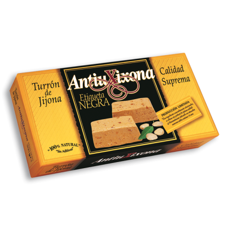 Nougat of jijona-soft-antiu xixona black label 150g.