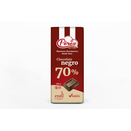 PURE CHOCOLATE 70 % PEREZ CHOCOLATES