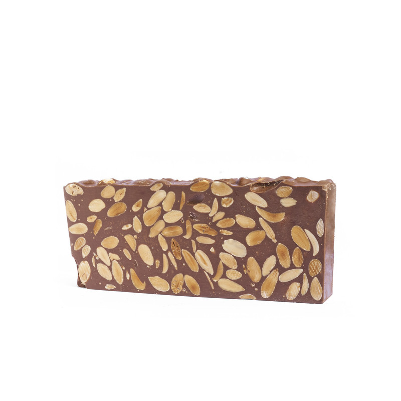 Turron de chocolate con leche y almendra sin azucar /E. Candela Espi