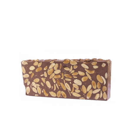 Turron de chocolate con leche y almendra sin azucar /E. Candela Espi