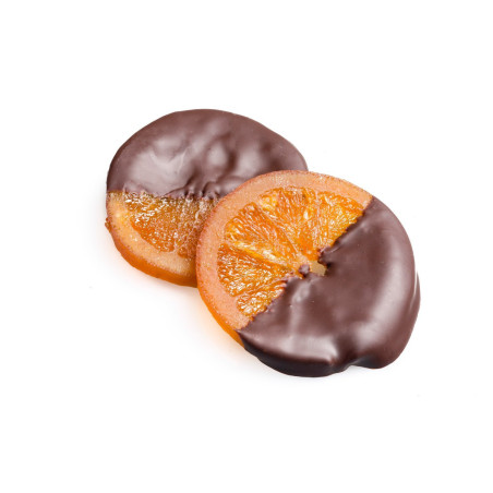 Disques orange au fondant au chocolat 150 G. - Turrones et bonbons candela espí
