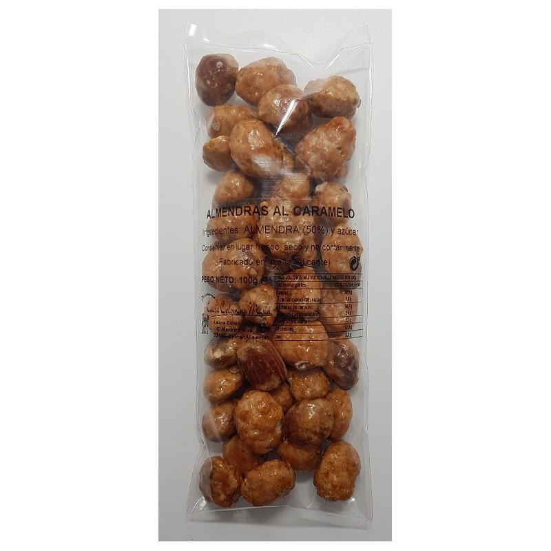 Almendras Garrapiñadas 100 G. - Turrones y Dulces Candela Espí
