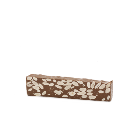 Lingots de chocolat au lait et aux amandes. Turrones candela Espi