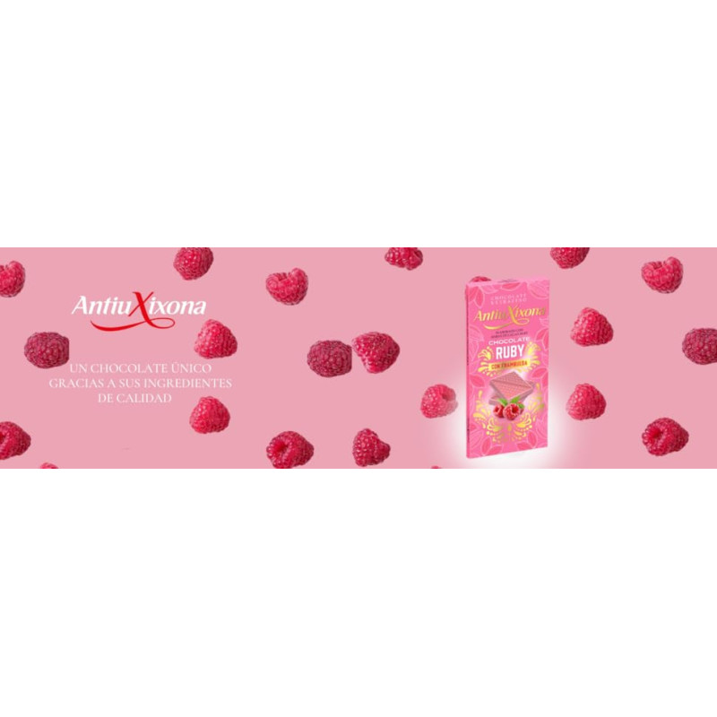 Chocolate Ruby con Frambuesa Antiu Xixona