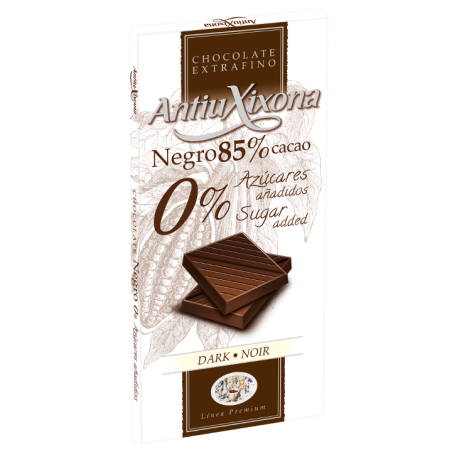 Chocolate puro 85% 0,0 azúcar Antiu xixona