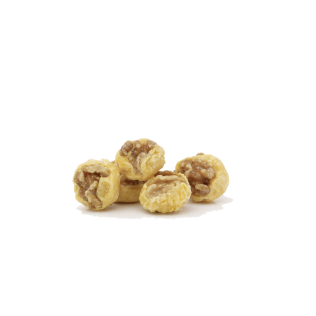 Yemas fondant con nueces - Turrones y Dulces Candela Espí