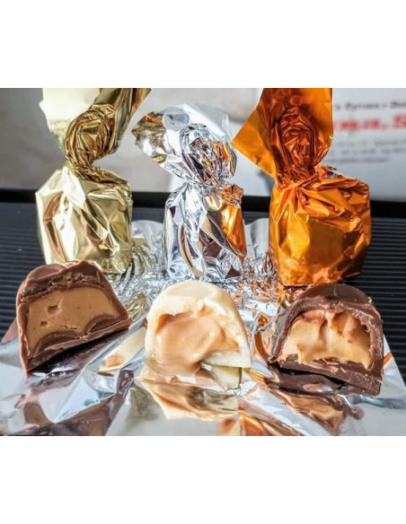 Bonbons remplis de nougat de jijona . - Turrones et bonbons candela espí