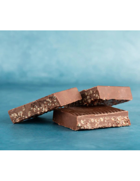 Turron de chocolate con cacahuetes a la sal y miel 200 g