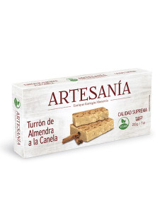 Turrón Vegano de Almendra a la Canela 200g Artesania