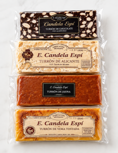 Pack de turrones artisanaux 4x300g. 2