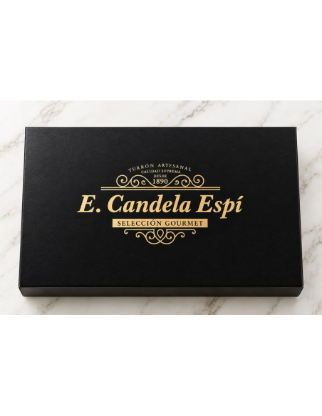 Lata Plateada Lujo,Surtido Especial. - Turrones y Dulces Candela Espí