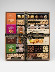 Lot spécial - Boîte Carton Cristal - Turrones et Bonbons candela espí
