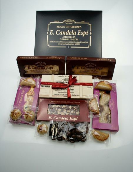 Lot Boîte Noire de Luxe - Turrones et Bonbons candela espí