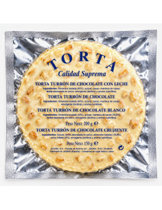 Torta de Chocolate Blanco Con Almendras 200 G. - Turrones y Dulces Candela Espí