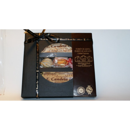 Lot spécial Artisan - Boîte élégante - Turrones et bonbons candela espí