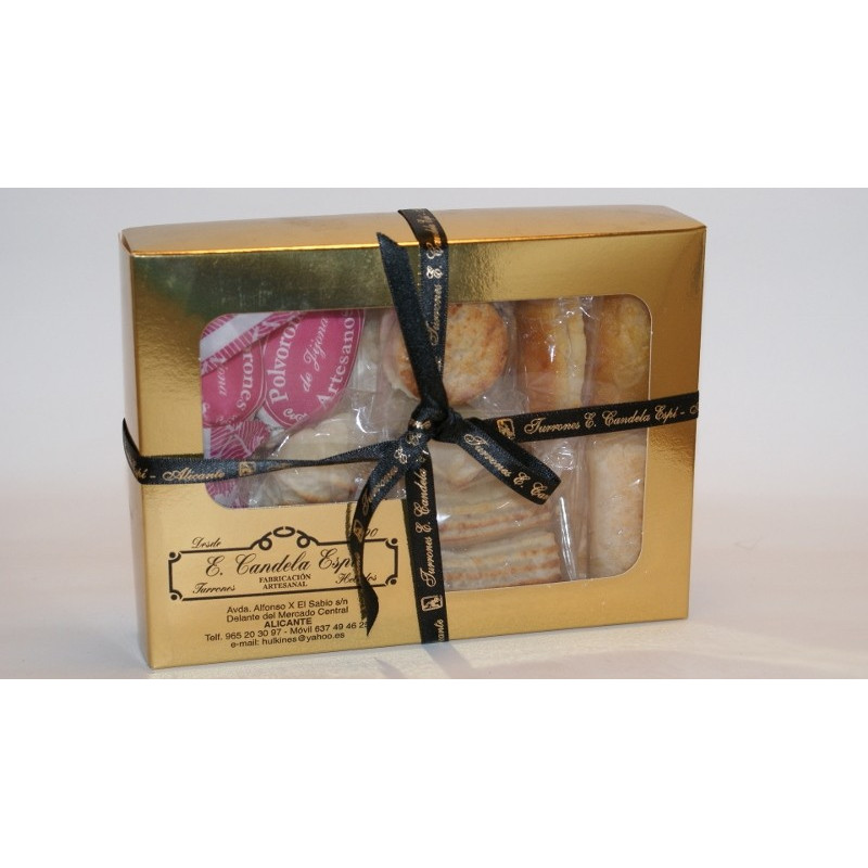 Boîte à pâtisserie artisanale surécâtrée. 400 G. - Turrones et Bonbons candela espí