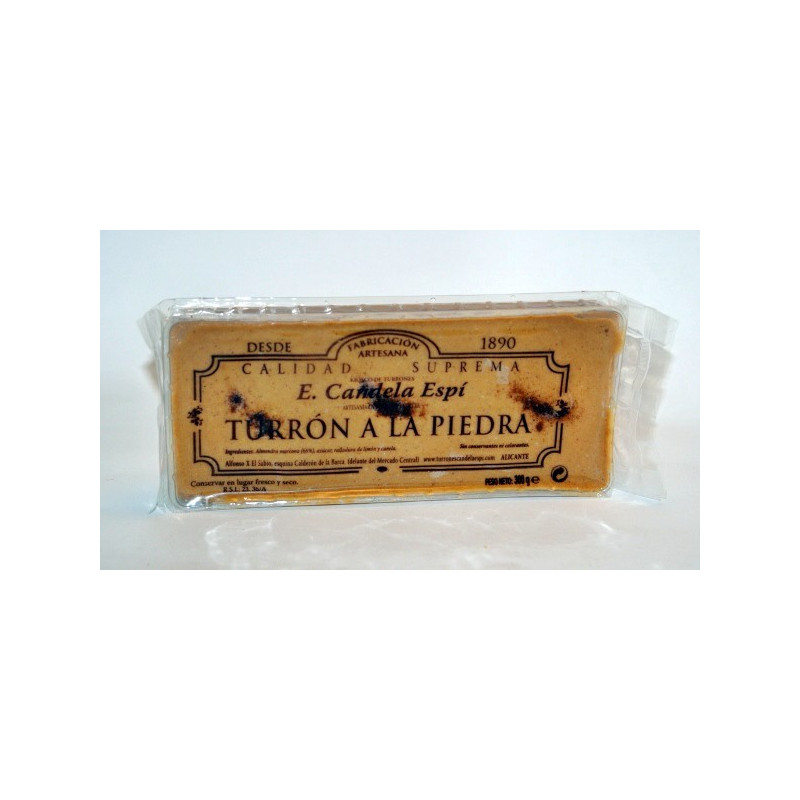 Nougat A La Piedra Artesanal 300 G. - Nougats and Sweet Candela Espí