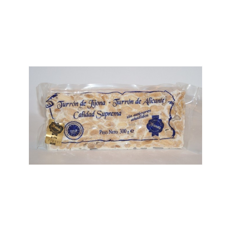 Turrón de Alicante Sin Azúcares Añadidos 200 G. - Turrones y Dulces Candela Espí