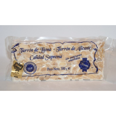 Turrón de Alicante Sin Azúcares Añadidos 200 G. - Turrones y Dulces Candela Espí