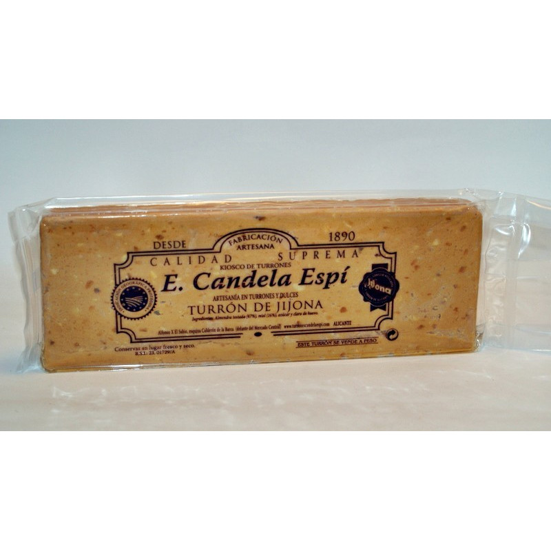 Turrón de Jijona-blando- 500 G.    - Turrones y Dulces Candela Espí Turrón de Jijona-blando- 500 G.    - Turrones y Dulces Candela Espí
