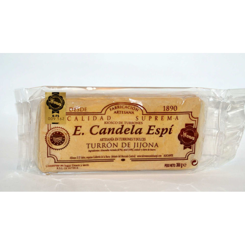 Turrón de Jijona-blando- Refinado 300 G. - Turrones y Dulces Candela Espí Turrón de Jijona-blando- Refinado 300 G. - Turrones y Dulces Candela Espí