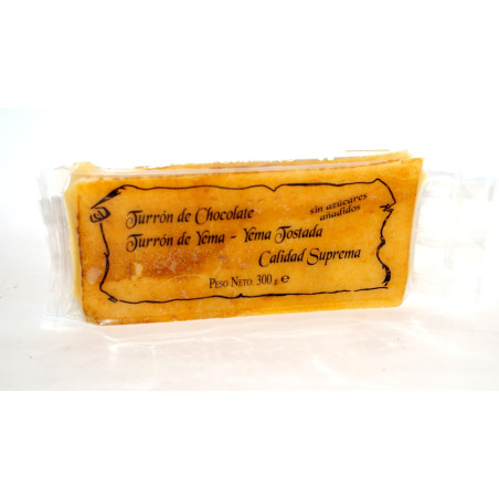 Toasted Yolk Nougat Without Sugar Added 200 G. - Nougat and Sweets candela Espí