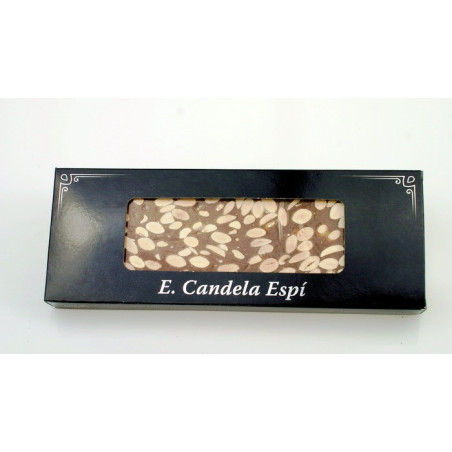 Turrón de Chocolate Con Leche y Almendras 500 G. - Turrones y Dulces Candela Espí