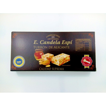 Nougat of Alicante 300 G.  - Turrones and Sweet Candela Espí