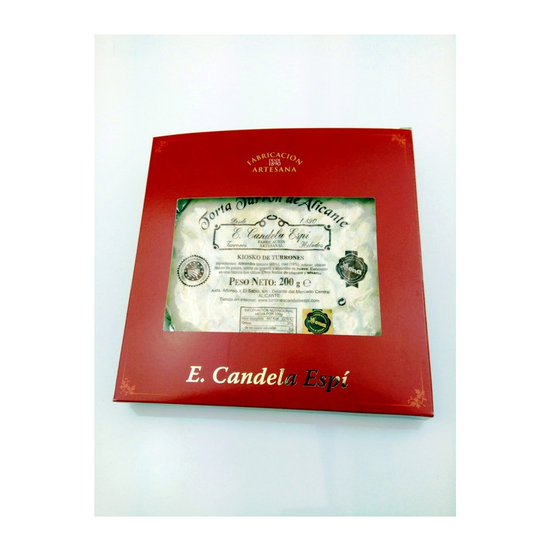 Torta Turron de Alicante 200 G. - Turrones y Dulces candela espí