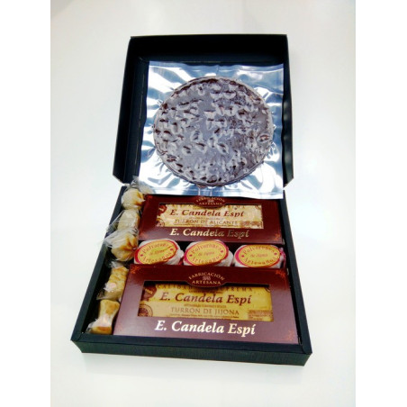 Lot spécial Artisan - Boîte élégante - Turrones et bonbons candela espí