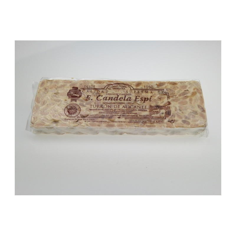 Turron de Alicante Artesano 500 G. - Turrones y Dulces candela espí