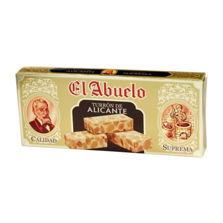 Box of 24 units of Nougat of Alicante (hard) El Abuelo