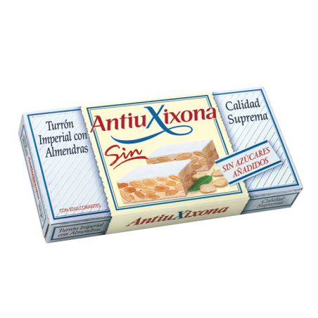 Turrón imperial sin azúcar Antiu Xixona 150g.